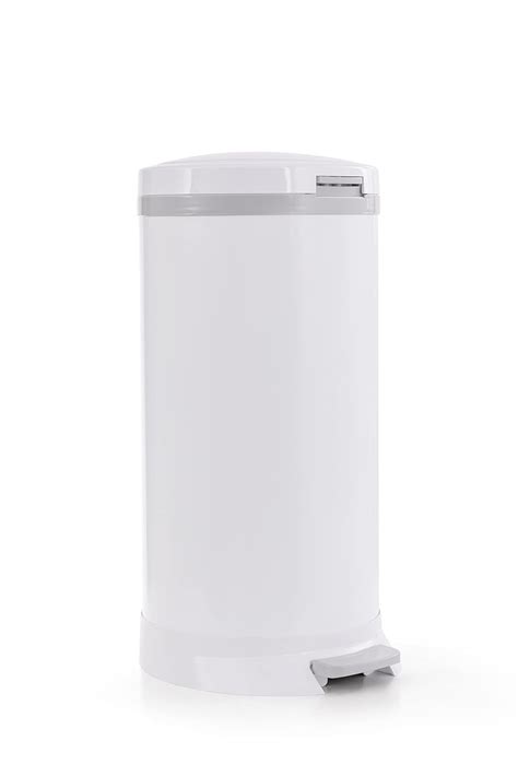 Buy Bubula Premium Steel Diaper Waste Pail with Step Open, White Online ...