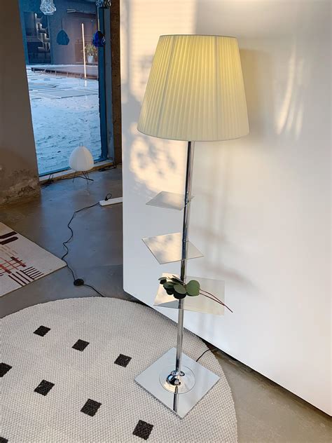 Chrome Prism Side Table Floor Lamp – Vakkerlight