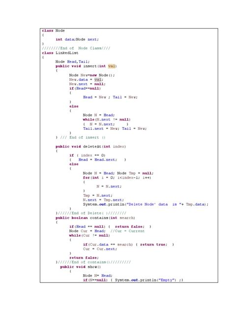 First Program in Linked List in Java 的图像结果