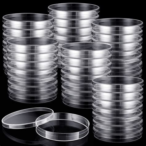 Buy Kanayu 500 Pack Sterile Plastic Petri Dishes with Lids 90 mm Dia x ...