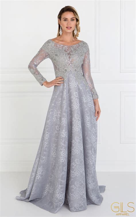 Long Silver Evening Gowns at Joan Mealey blog