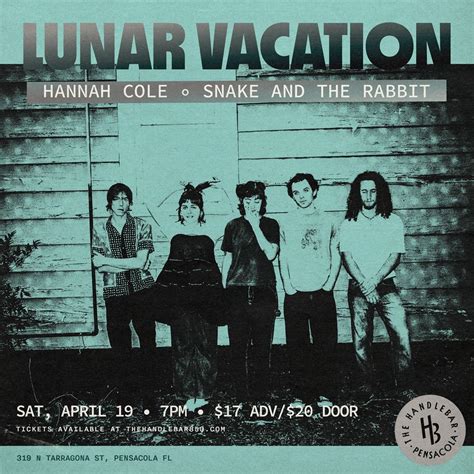 Lunar Vacation, Snake and the Rabbit, Hannah Cole live at The Handlebar ...