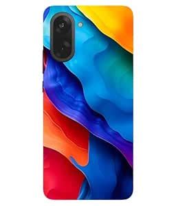 TrishArt Premium ''Rainbow Liquid Art Pattern'' Printed Hard Mobile ...