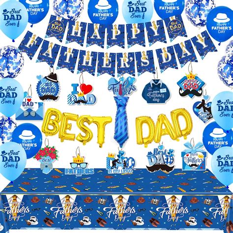 Amazon.com: Happy Fathers Day Decorations Happy Father's Day Party ...