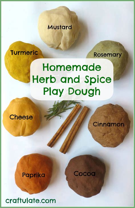 Homemade Herb and Spice Play Dough | Recipe | Playdough, Kitchen ...