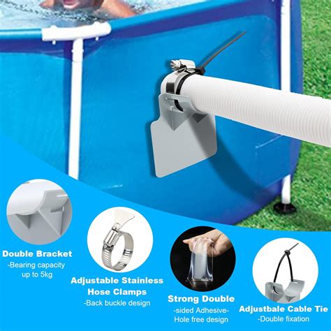 Buy Swimming Pool Pipe Holders Plastic Above Ground Swimming Pool Hose ...