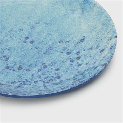 Buy Leon Otto Blue Printed Melamine Side Plate - 18.5cm from Home ...