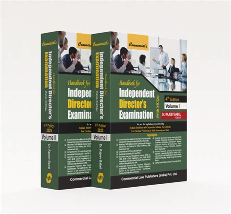 Handbook for Independent Director's Examination Vols. 1 & 2 ...