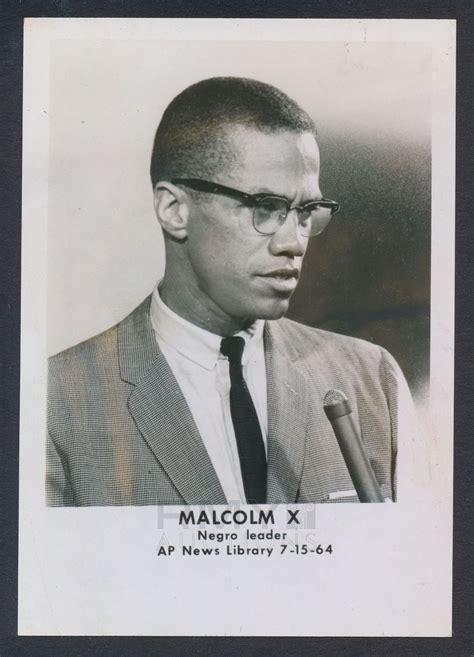Lot # 1090: 1964 Malcolm X, "Iconic Black Civil Rights Leader" Portrait Photo