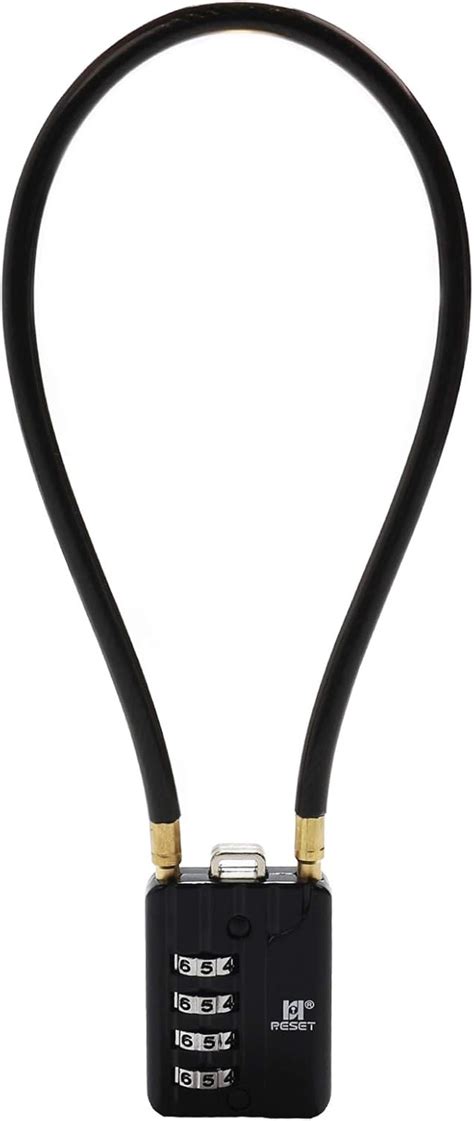 Buy RESET-204 4 Digit Combination Padlock with 20 inch(50 cm) Steel ...