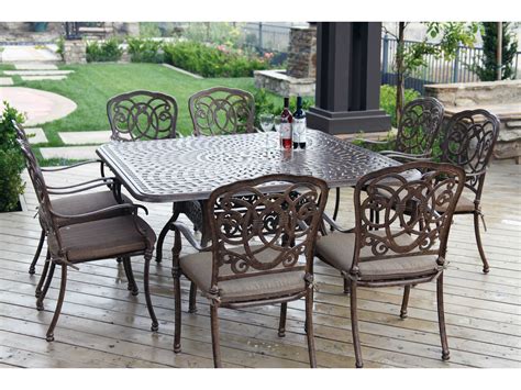 Darlee Outdoor Living Series 60 Cast Aluminum 60 Square Dining Table ...