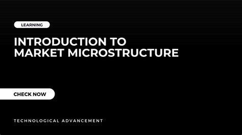 Introduction to Market Microstructure