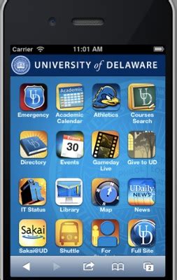 University of Delaware's academic calendar goes mobile