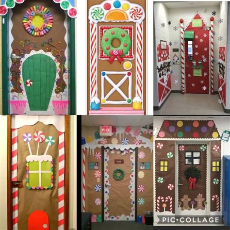 102 Easy Gingerbread House Door Classroom Ideas: DIY & 3D Decorations ...