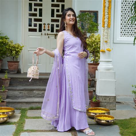 Buy UrbanStree Noori Blue Designer Ethnic Wear Lurex Suit Set For Women ...