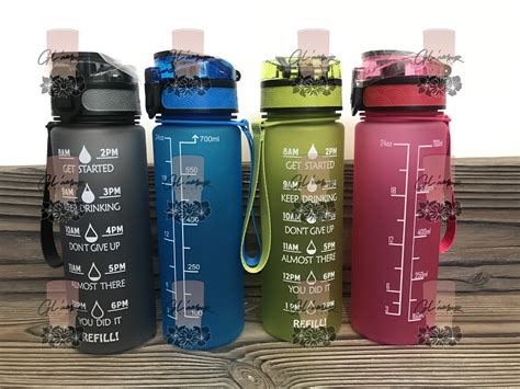 Motivational Fitness 24 Oz Water Bottles - Etsy
