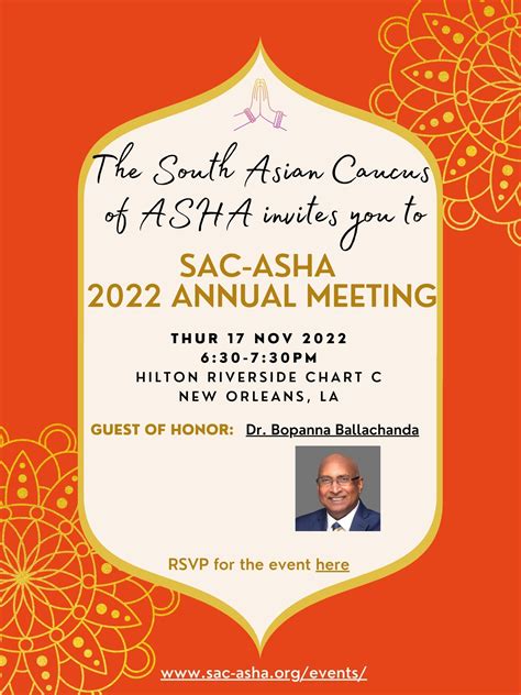 SAC-ASHA 2022 Annual Meeting - The South Asian Caucus of ASHA