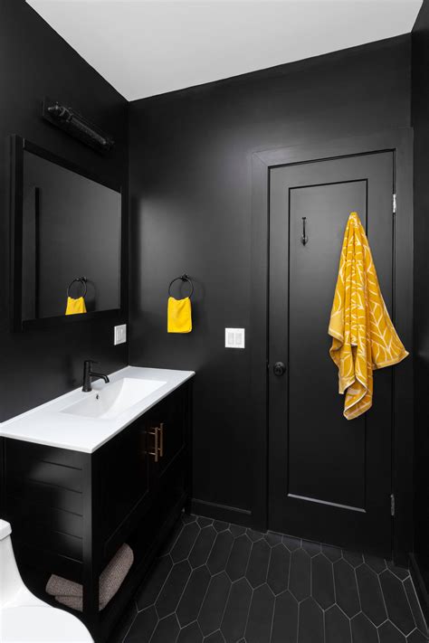 Black Bathroom Walls 20 Stunning Black & White Bathrooms That Are