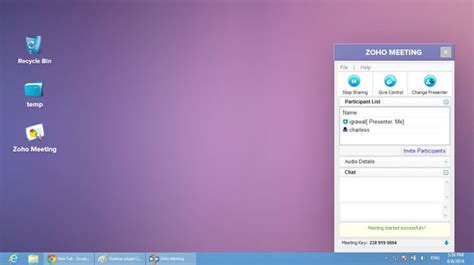 Free Online Meeting, Web Conferencing, Desktop Sharing Solution | Zoho ...