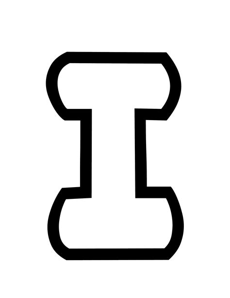 Printable Bubble Letter I Stencil - Worksheets Library