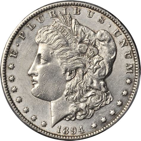 1894 Morgan Silver Dollar. AU Details--Cleaned (PCGS).拍卖成交价格及图片- 芝麻开门收藏网