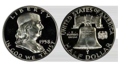 1958 Half Dollar Value – Price Guide, Mint Marks, Full Bell Line ...