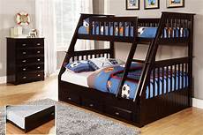 Bunk Beds by Discovery World Furniture Espresso Mission Bunk Beds