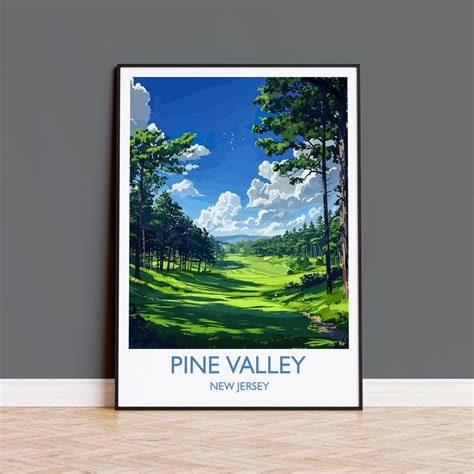 Pine Valley Travel Print, Travel Poster of Pine Valley Golf Course, Pine Valley Art Lovers Gift ...
