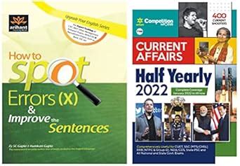 Current Affairs Half Yearly 2022 & How to Spot Errors (X) & Improve the ...