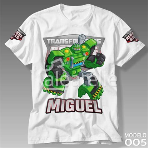 Camiseta Transformers Rescue Bots Boulder Personalizada | Elo7