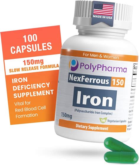 Amazon.com: Integra (90)- Iron Supplement-Vitamin C- Ferrous Fumarate & Polysaccharide Iron ...