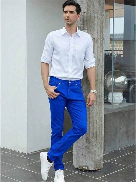 Men's Slim Fit Stretch Jeans - Classic Comfort Regular Fit Denim Pants ...