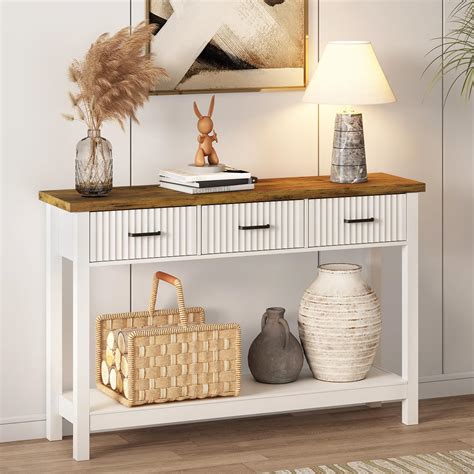 Fluted Entryway Table