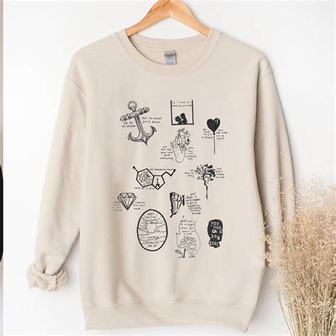 The 1975 Lyrics TShirt, The 1975 Sweatshirt, The 1975 Band Sweatshirt ...