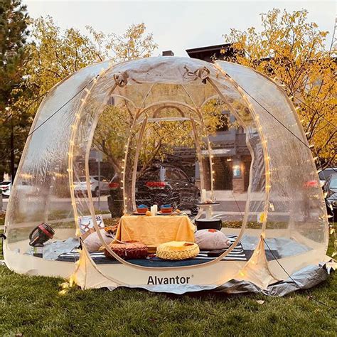 Alvantor Pop Up Bubble Tent - 12’ x 12’ Instant Igloo Tent - 8-10 ...