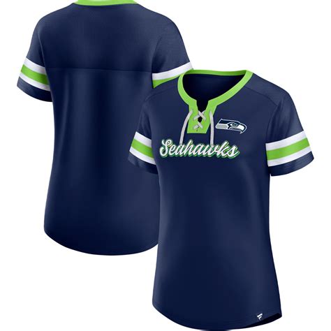 Officially Licensed NFL Women's Original Lace-Up T-Shirt, Seahawks | HSN