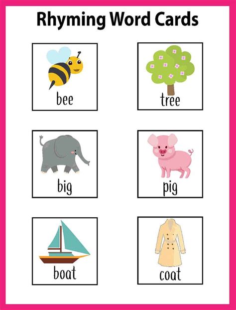 Rhyming Word Cards