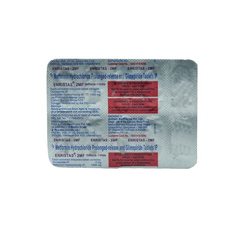 Enristas 2MF Tablet | Uses, Side Effects, Price | Apollo Pharmacy