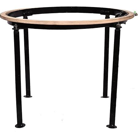 NK Ind. 18-inch Metal Aari Work Stand and Wooden Hoop,18 inch (Black ...