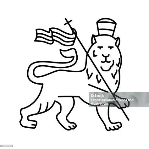 Rastafarianism Color Concept Religion Isolated Element Stock ...
