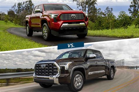 Compared: 2024 Toyota Tacoma vs. 2024 Toyota Tundra | Capital One Auto Navigator