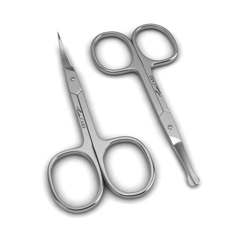 Curved and Rounded Facial Hair - Scissors For Men -Mustache Scissor ...