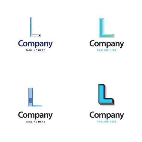 Letter L Big Logo Pack Design Creative Modern logos design for your business 16179631 Vector Art ...