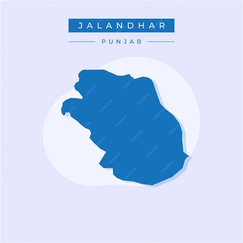 Premium Vector | Vector map of Jalandhar illustration