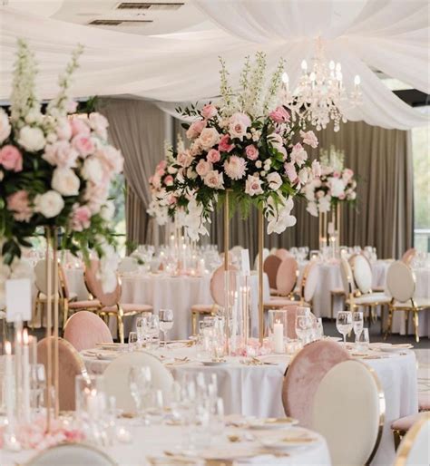 Pink and White Wedding Decorations