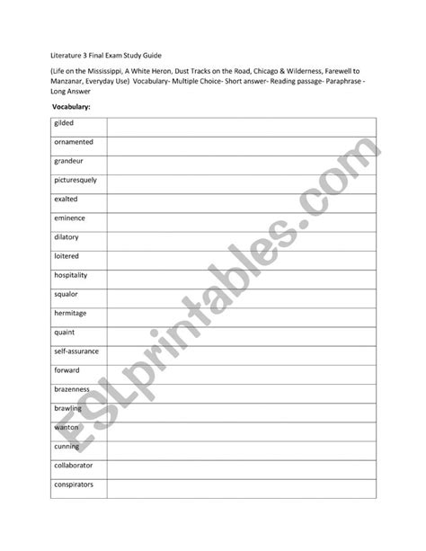 Image result for ESL Study Guide