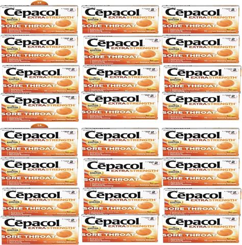 Amazon.com: Cepacol Maximum Strength Throat Drop Lozenges, Honey Lemon ...