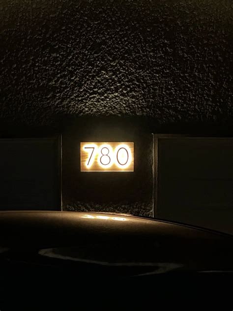 Image result for Backlit House Numbers LED