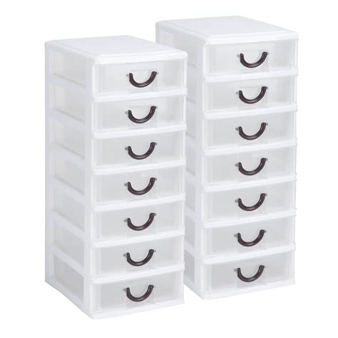 Amazon.com: Rempry 2 Pack Mini Plastic Drawers Organizer, 7.1"x5.1"x13 ...