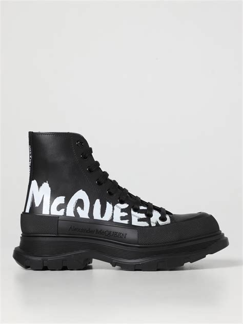 Alexander Mcqueen Boots Men In Black | ModeSens
